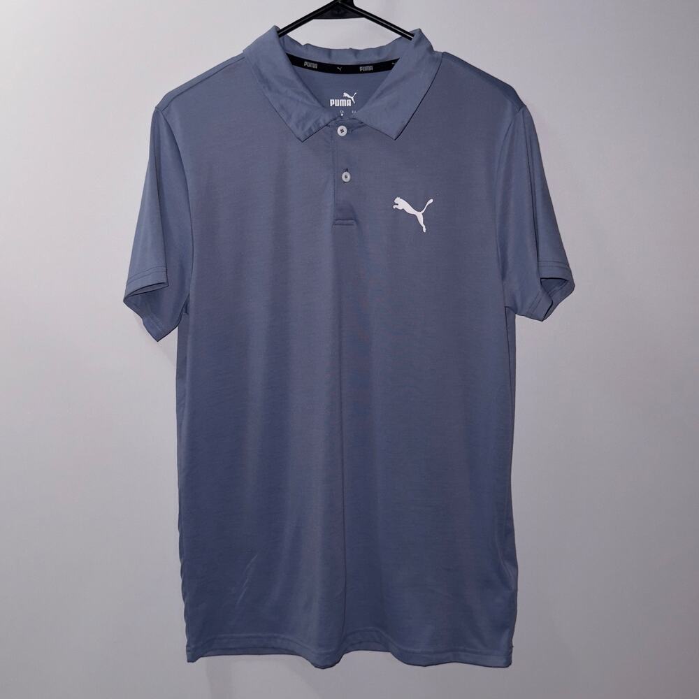 PUMA Blue athletic Polo Shirt Men’s size Medium